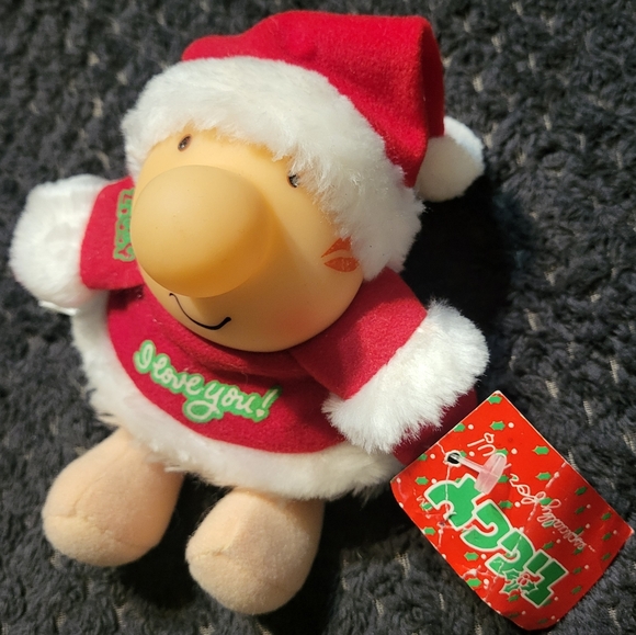 Vintage Other - 🎅 Santa ZIGGY vintage plush mini Christmas gift I Love You Kiss NWT 1985